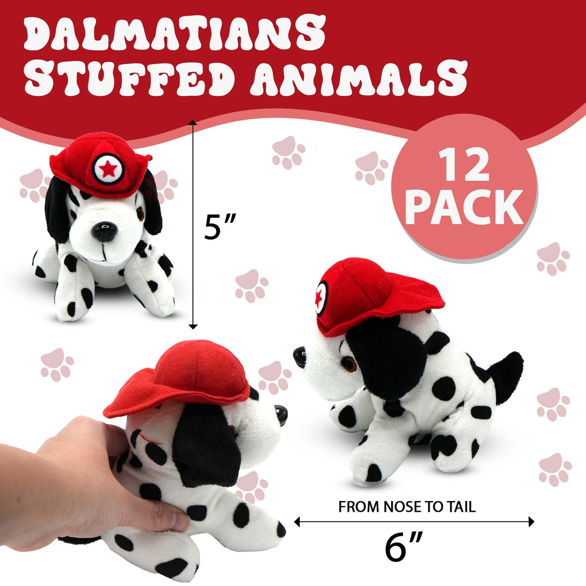 4E's Novelty dalmatians with detailed spots and friendly expressions