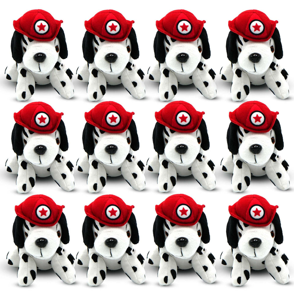 4E's Novelty Dalmatians with fire hats for 6-inch cuddly playtime