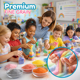 4E's Novelty sand art ideas come alive with versatile colors.