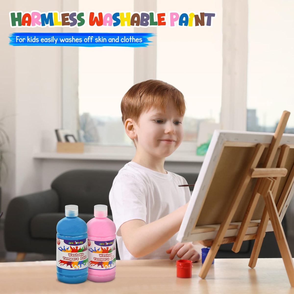4E's Novelty easy-cleanup tempera paint for home and classroom