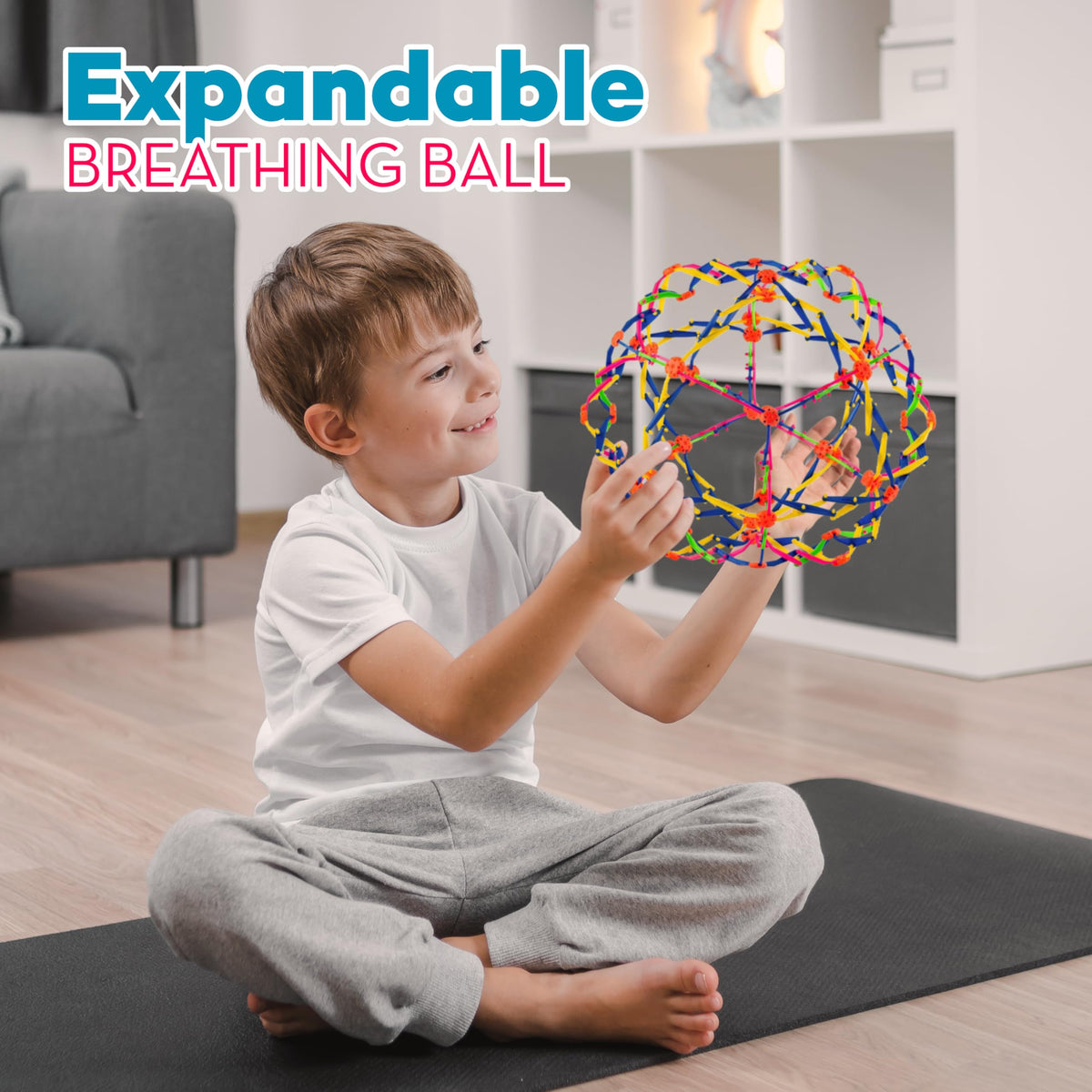 4E's Novelty gift idea breathing ball for mindfulness and stress relief.