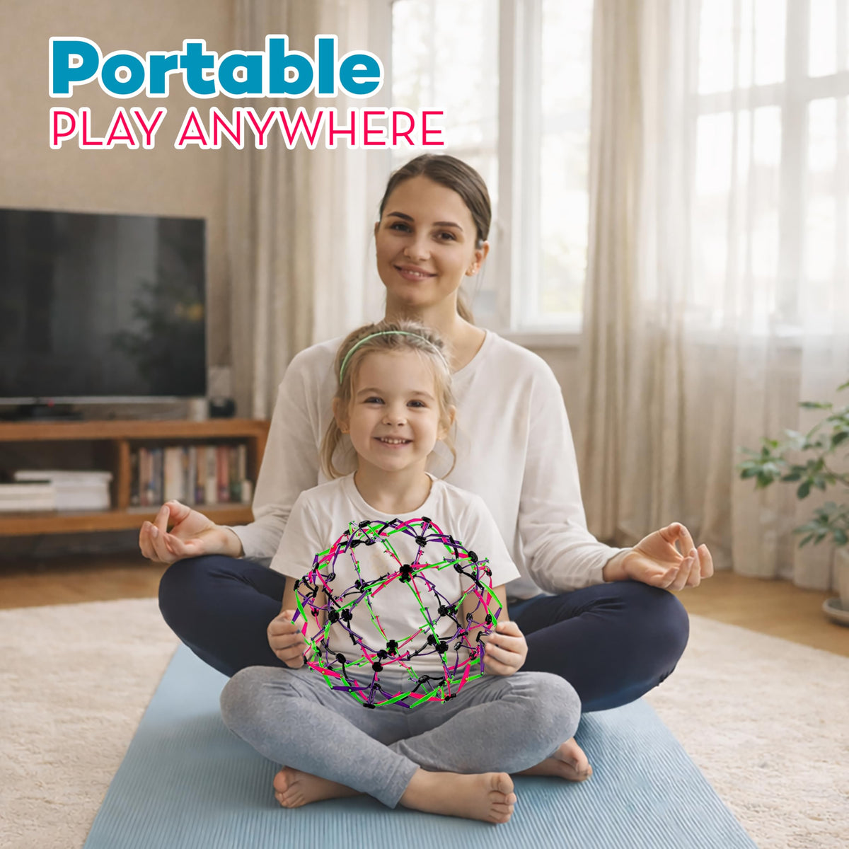 4E's Novelty expandable ball supports breathing practice for kids and adults.