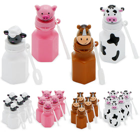 4E's Novelty Farm Animals Bubbles compact size for little hands.