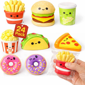 4E's Novelty pizza squishy for calming sensory play and imaginative meals