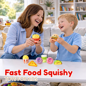 4E's Novelty sandwich squishy promotes dexterity through squeeze play