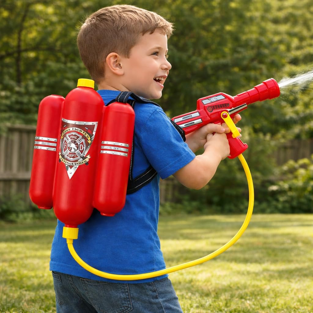4E's Novelty kids fire gear encourages imaginative pretend play and role-play