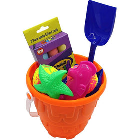 4E's Novelty five-to-seven-inch buckets shown for durable summer fun