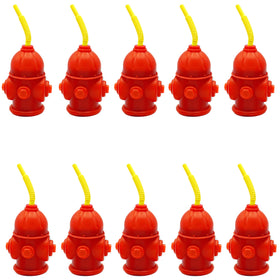 4E's Novelty yellow cups; fire-themed celebrations and classroom snacks.