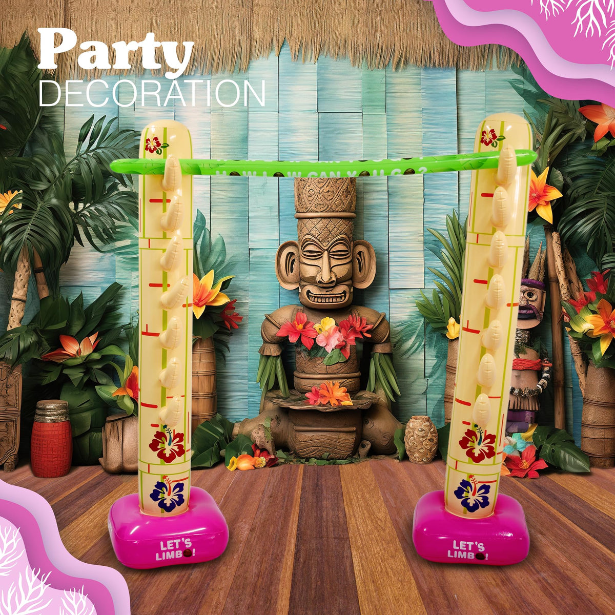 4E's Novelty kids and adults limbo fun promotes active play at parties.