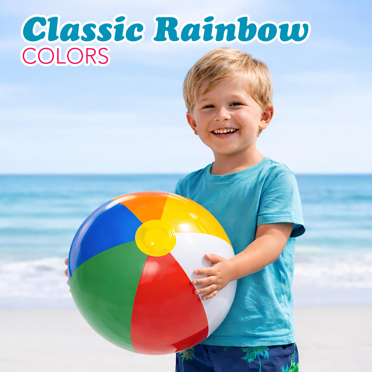 4E's Novelty kid-friendly beach ball activities for energetic play.