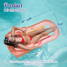 4E's Novelty lake and beach tanning float for versatile water days