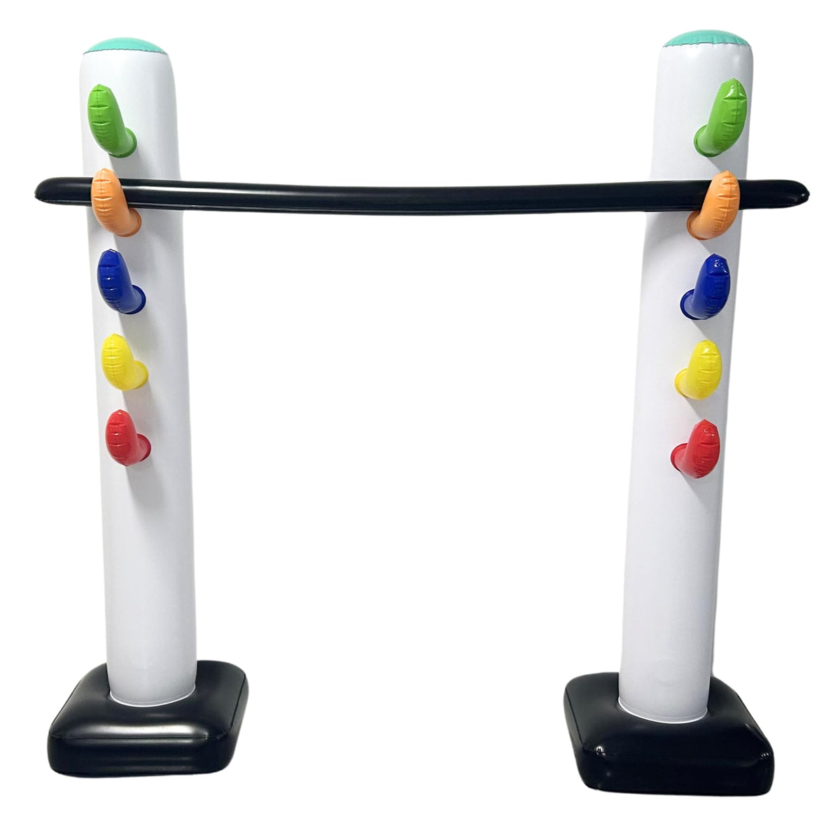 Luau party ambiance with the inflatable limbo game