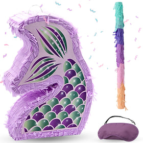 4E's Novelty Mermaid Pinata with 16-inch Stick offers classic party fun