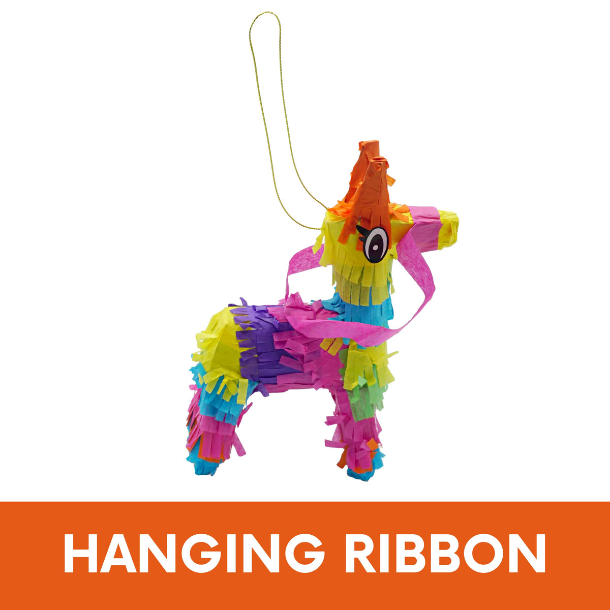 Set of 6 mini pinatas creates a festive centerpiece