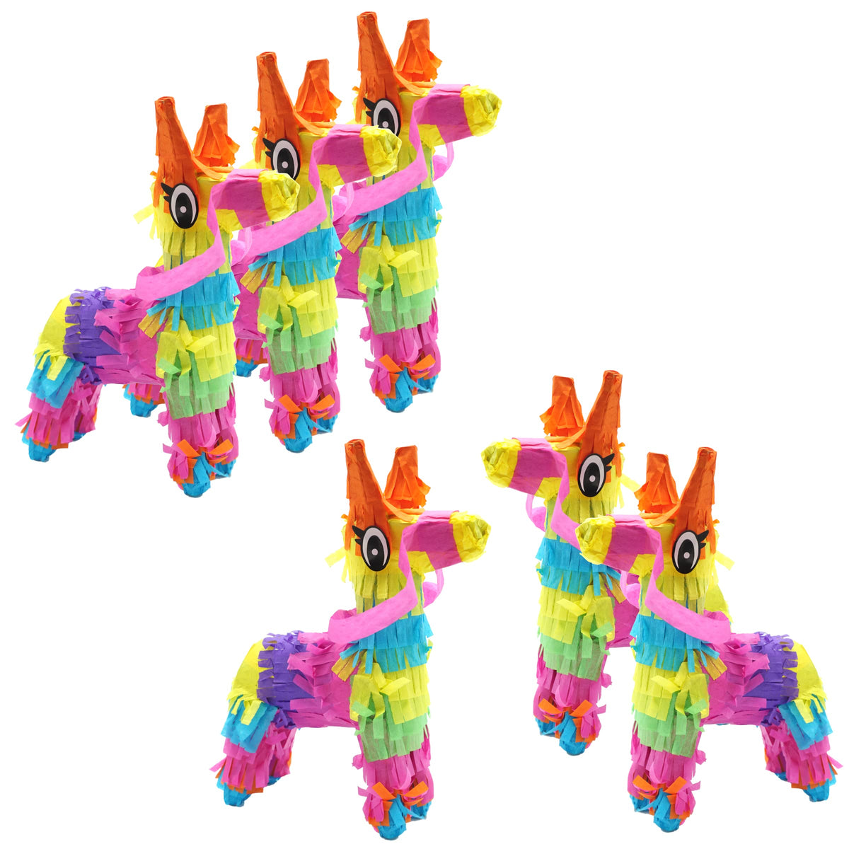 Bright multicolor pinata decor to energize any fiesta