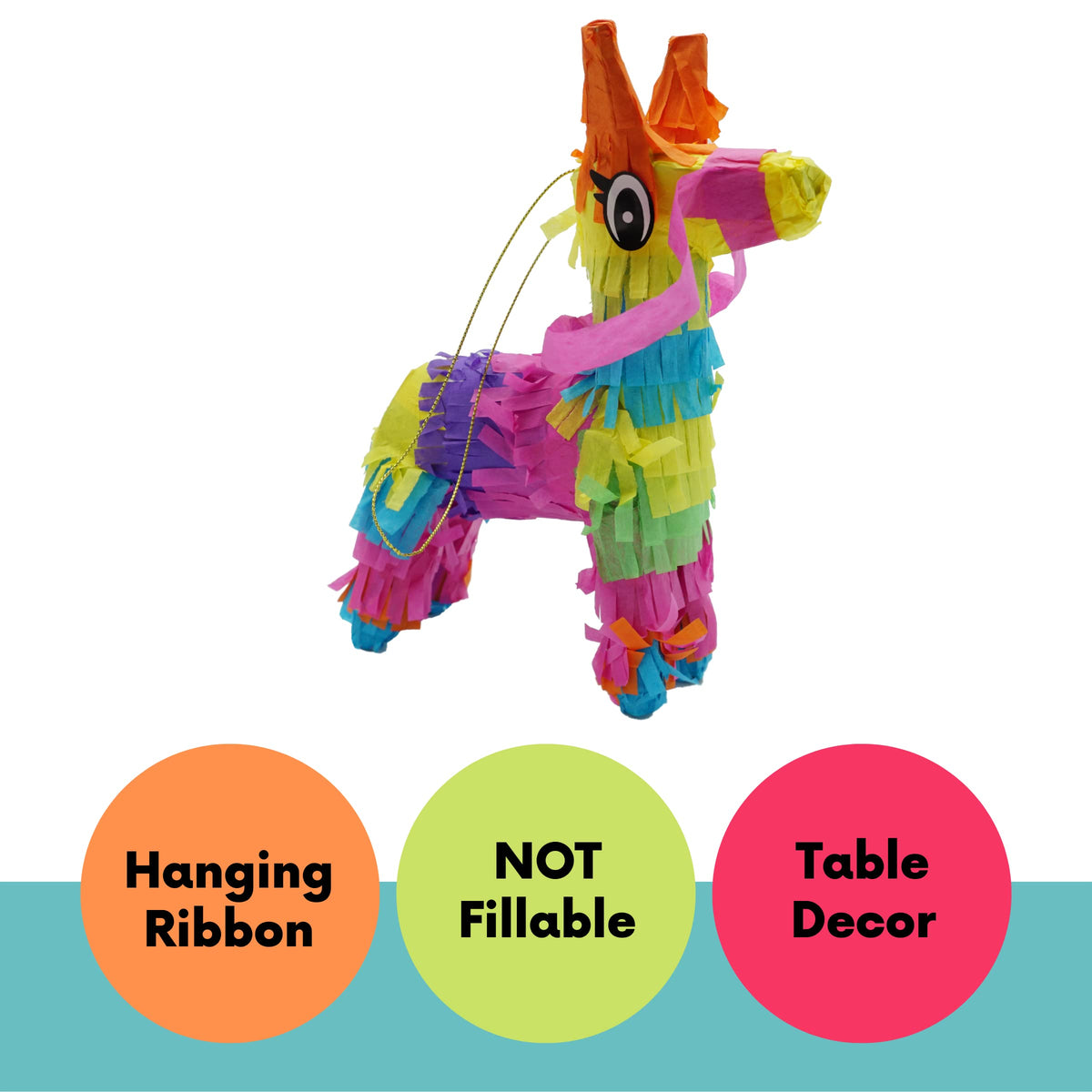 Decorative pinata for table decor, not a filling toy