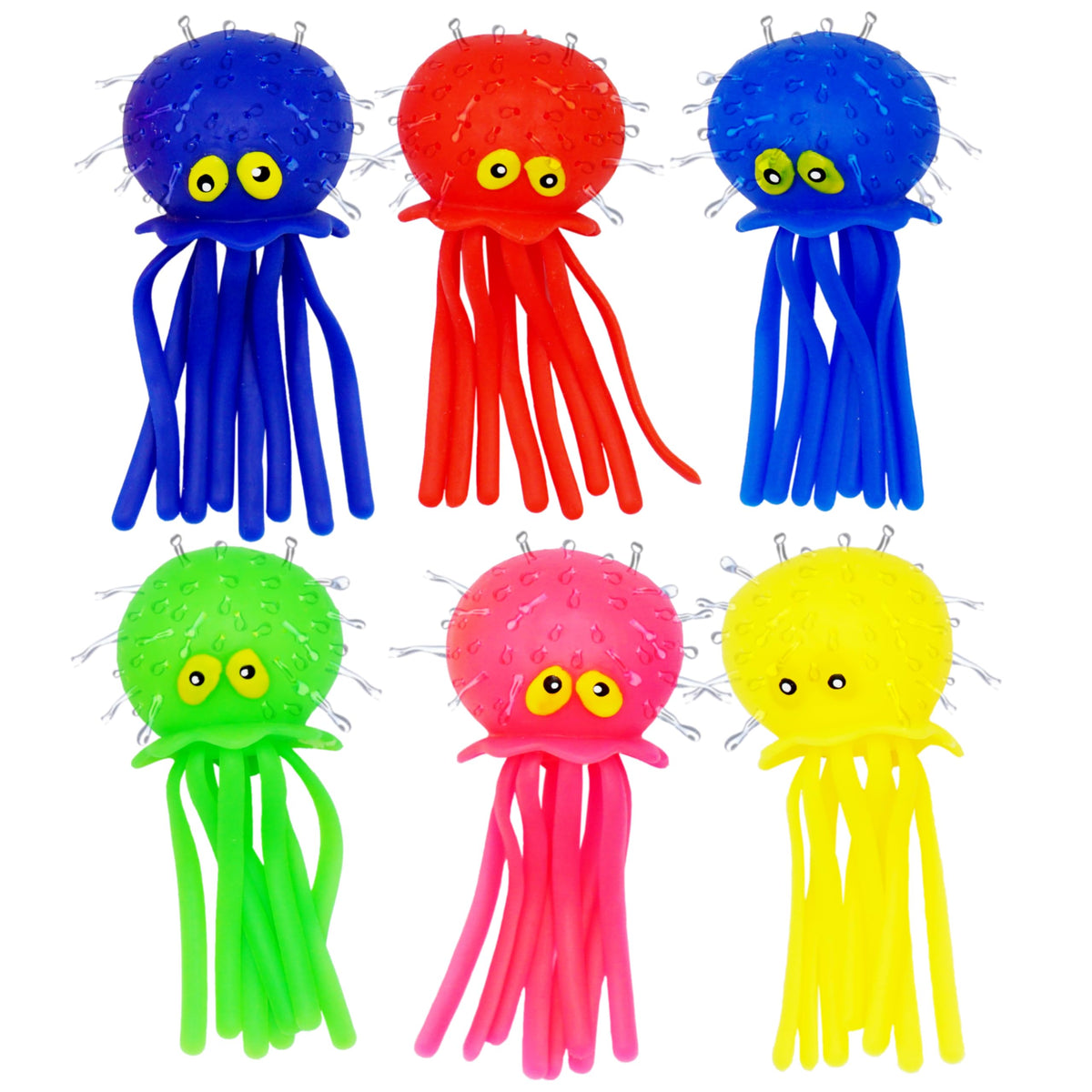 Outdoor water fight with octopus water balls during sunny days