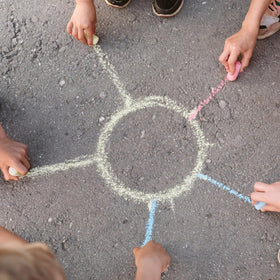 4E's Novelty Easter basket chalk provides a candy-free gift option.