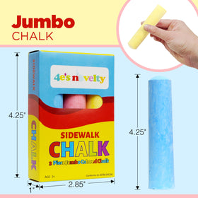 4E's Novelty outdoor chalk for driveway art and games.