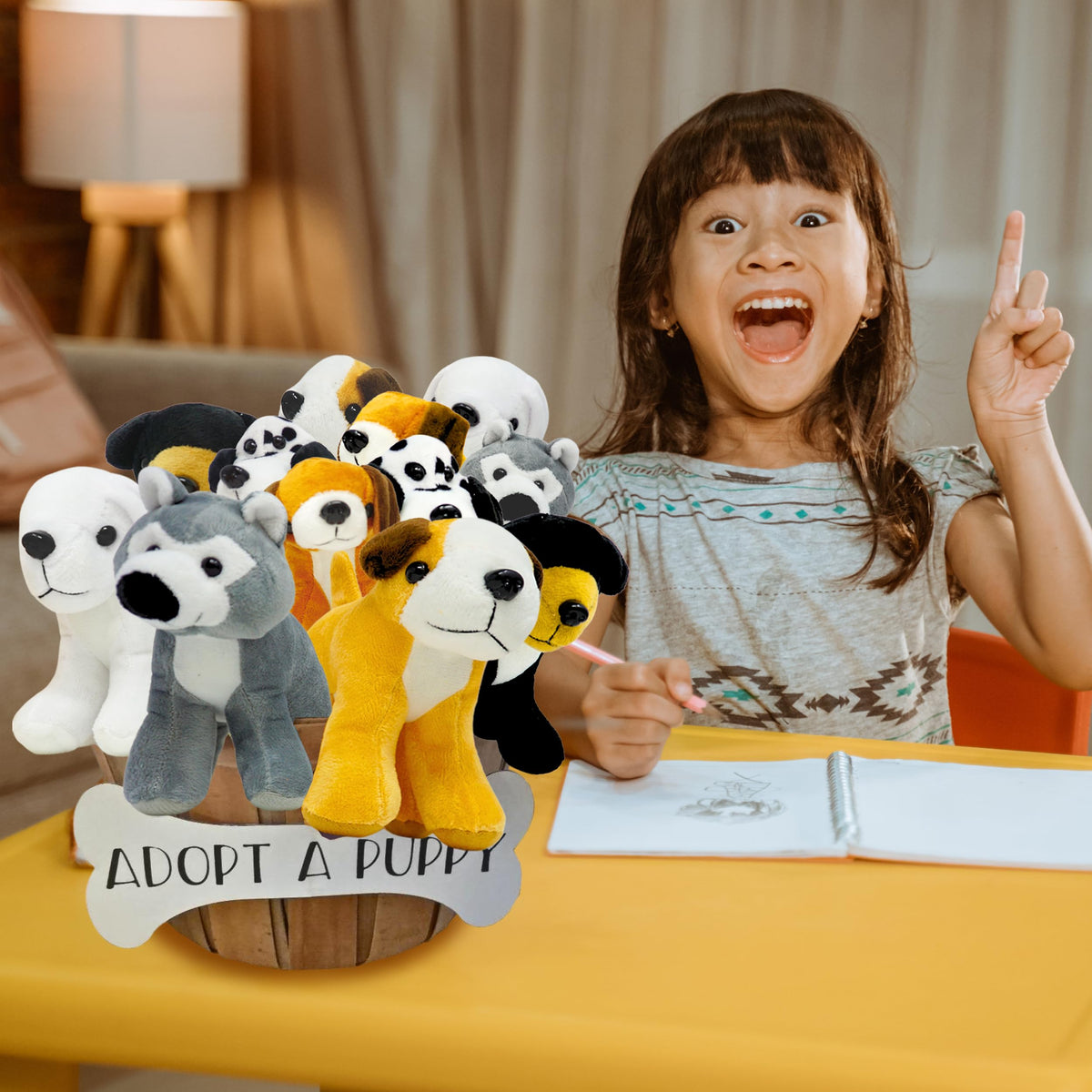 4E's Novelty Plush Dogs ready for kid playtime and everyday cuddles