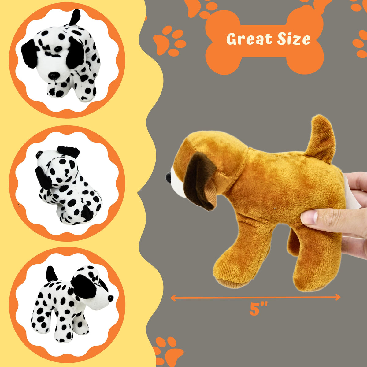 4E's Novelty Plush Dogs with washable fabric for easy cleanup after play