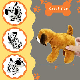4E's Novelty Plush Dogs with washable fabric for easy cleanup after play