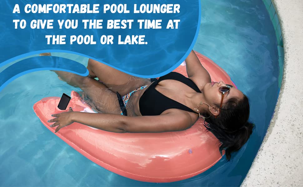Two easy-grip handles on the 4E's Novelty pool float aid entry and stability.