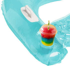 Phone slot on the 4E's Novelty pool chair float secures your device nearby.