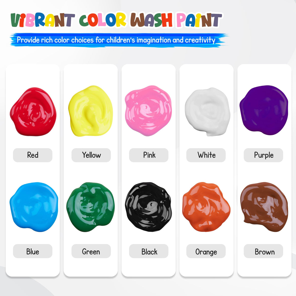 4E's Novelty poster-paint colors for bold art projects