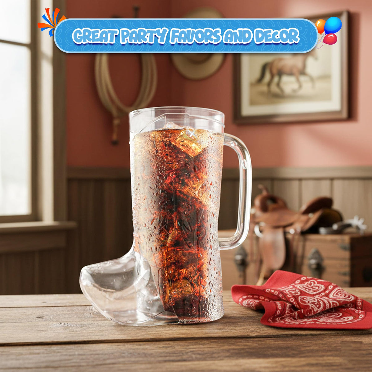 4E's Novelty reusable drink cups for events and celebrations.
