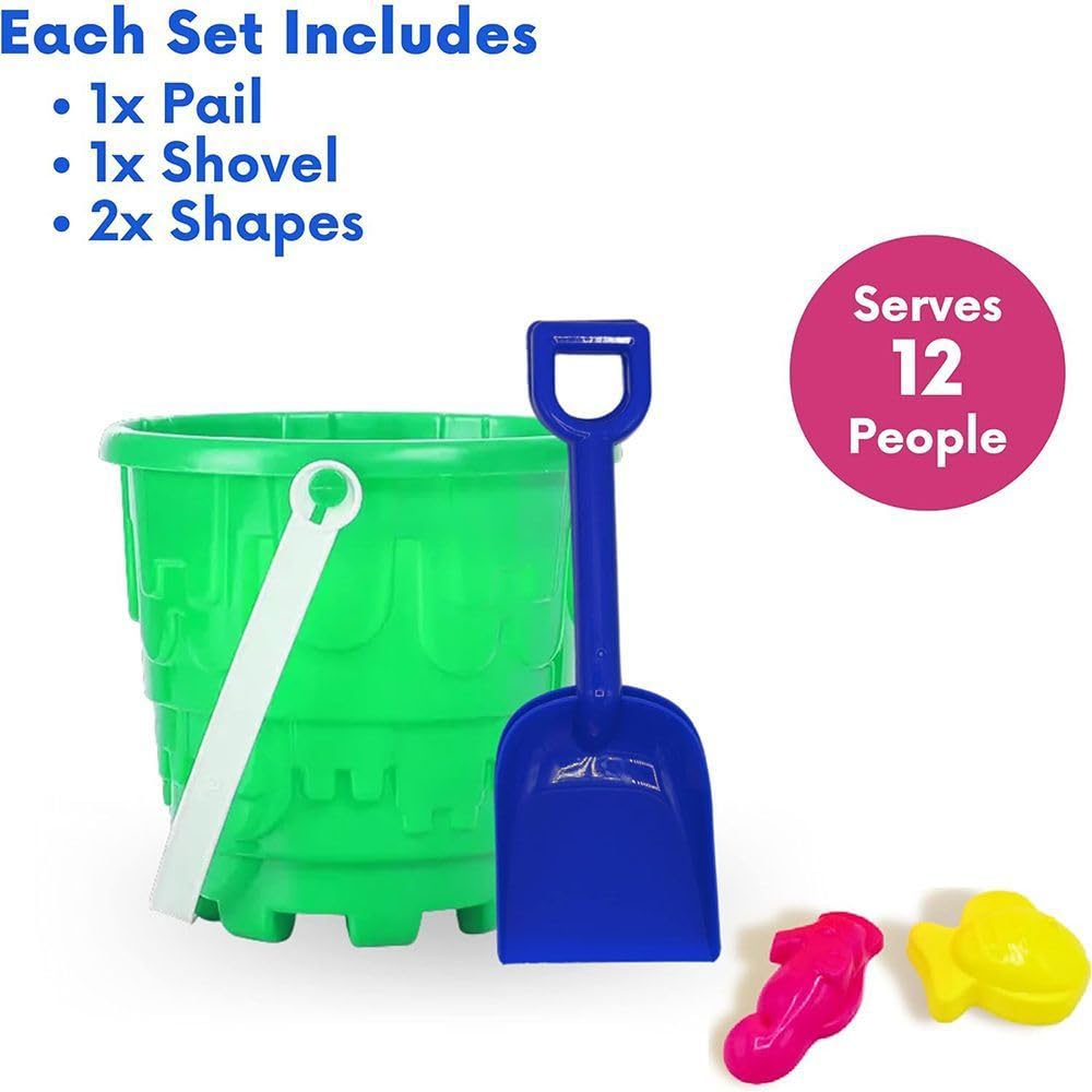 4E's Novelty 24 sand mold shapes for creative sand sculpting