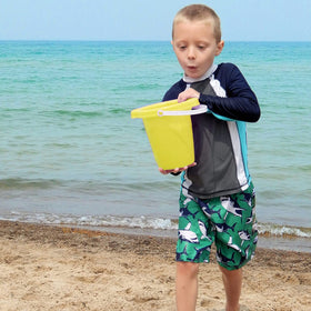 Sandbox play with 7-inch buckets from 4E's Novelty for sturdy fun.