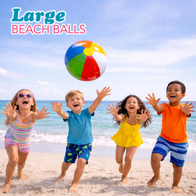4E's Novelty summer birthday beach ball for backyard fun.