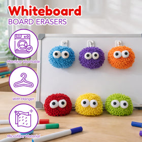 4E's Novelty teaching aids—googly eyes boost engagement during board work.