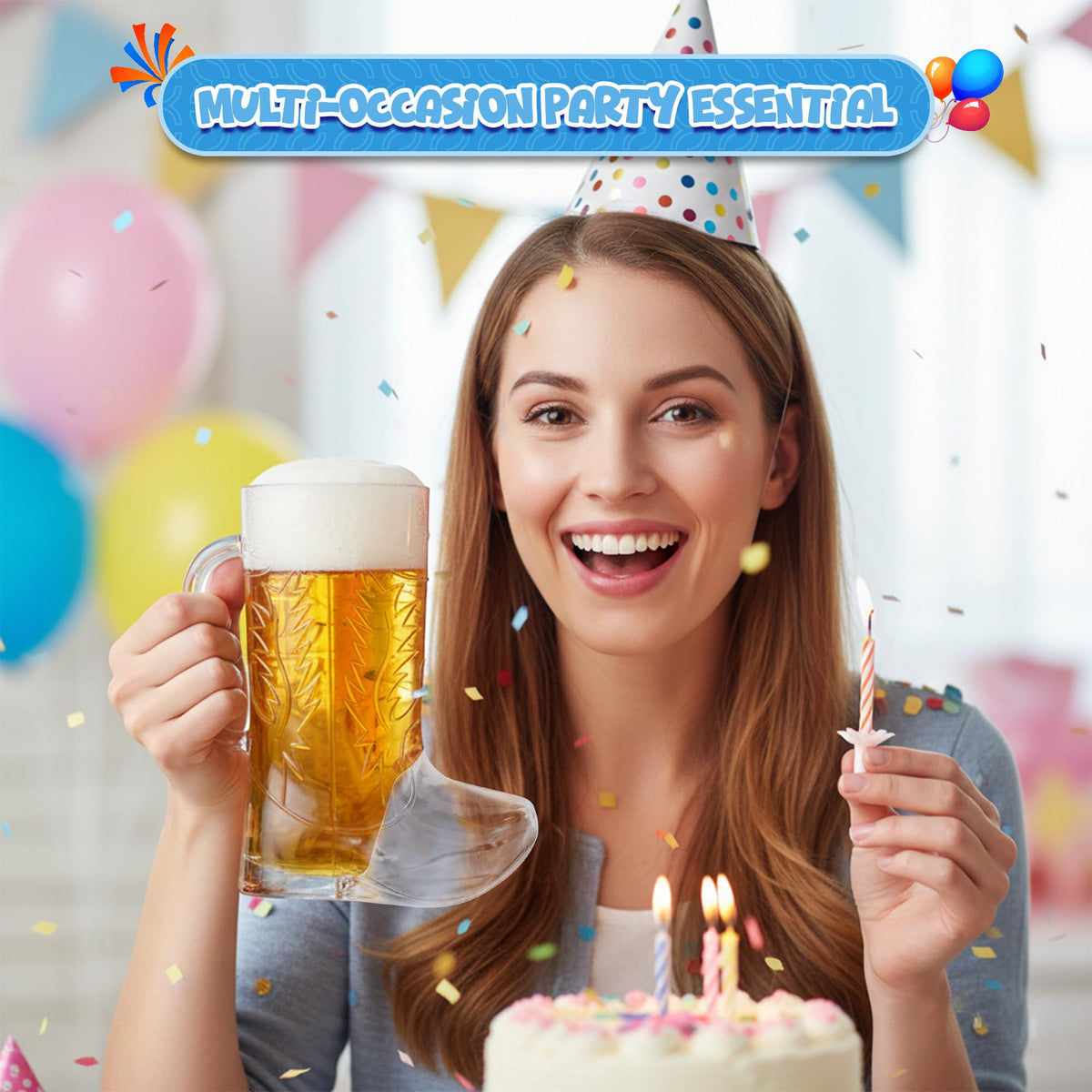 4E's Novelty western party decor mugs for themed celebrations.