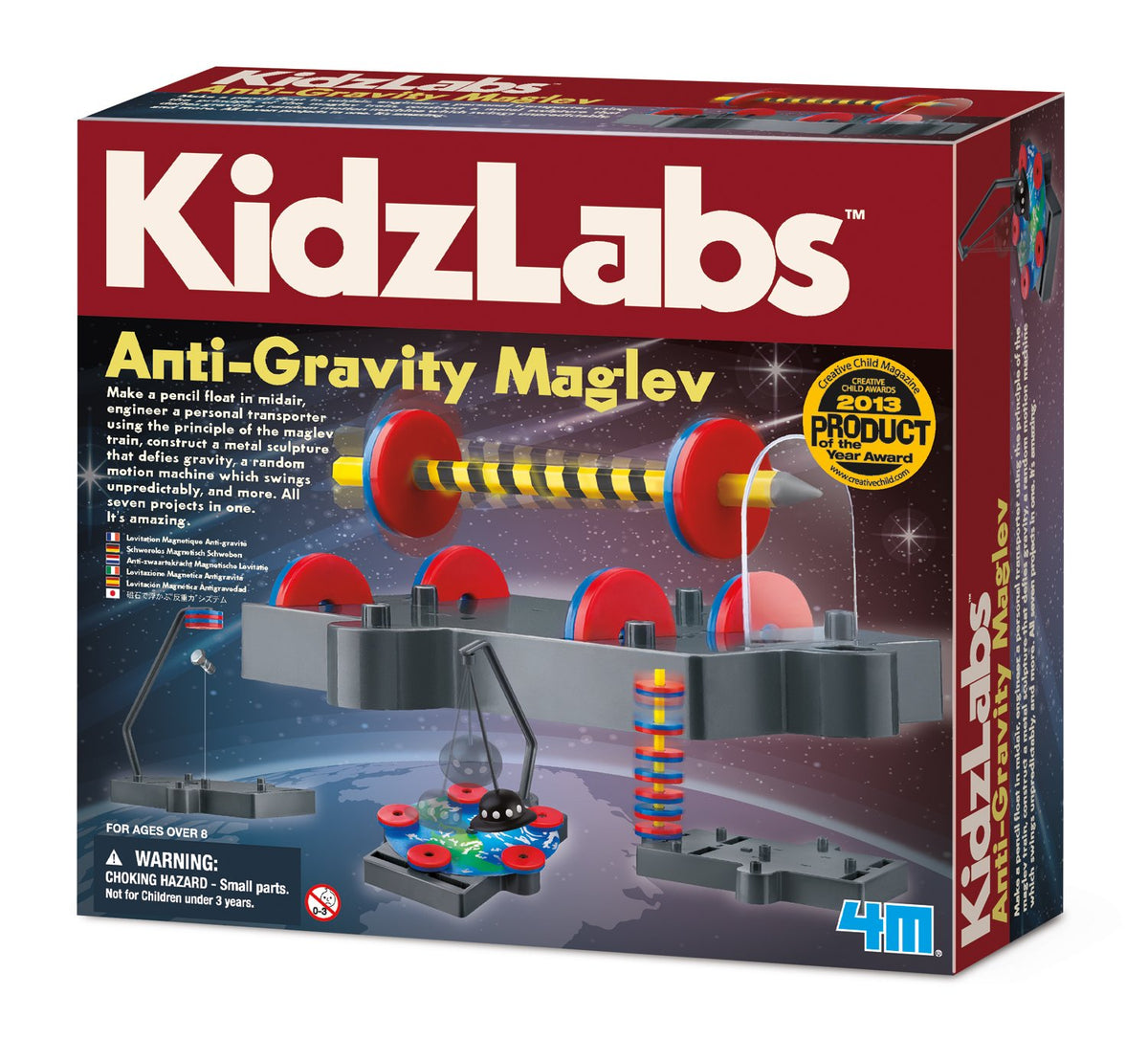 4M Kidzlabs anti gravity pencil floating — hands-on magnetism exploration.