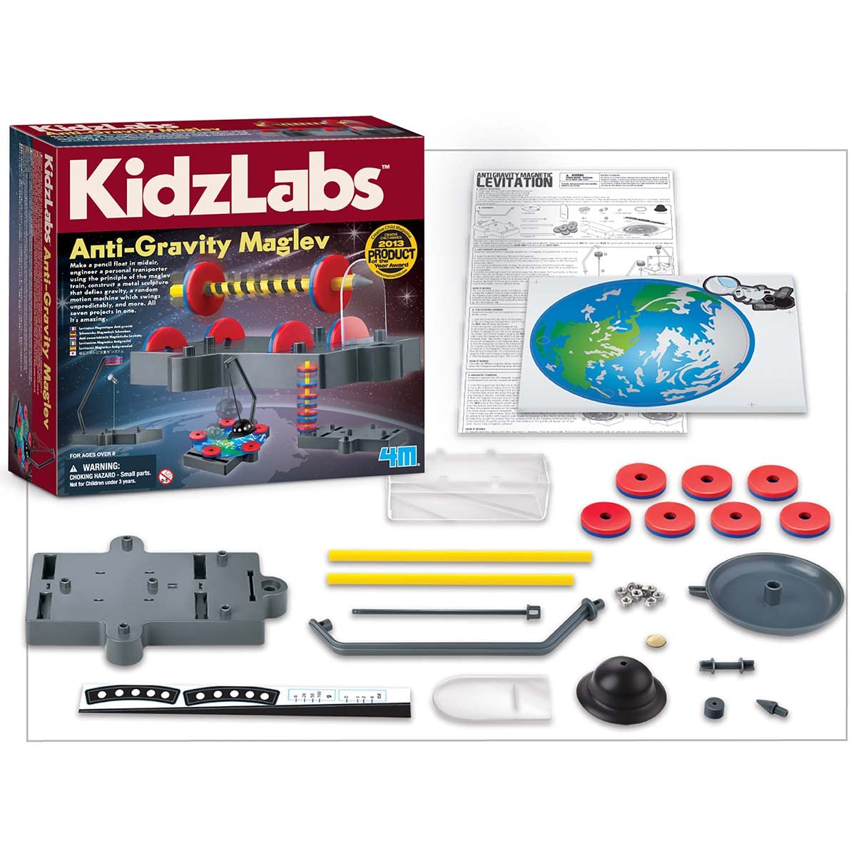 4M Kidzlabs anti gravity screw levitation — safe, visible magnetism experiments.