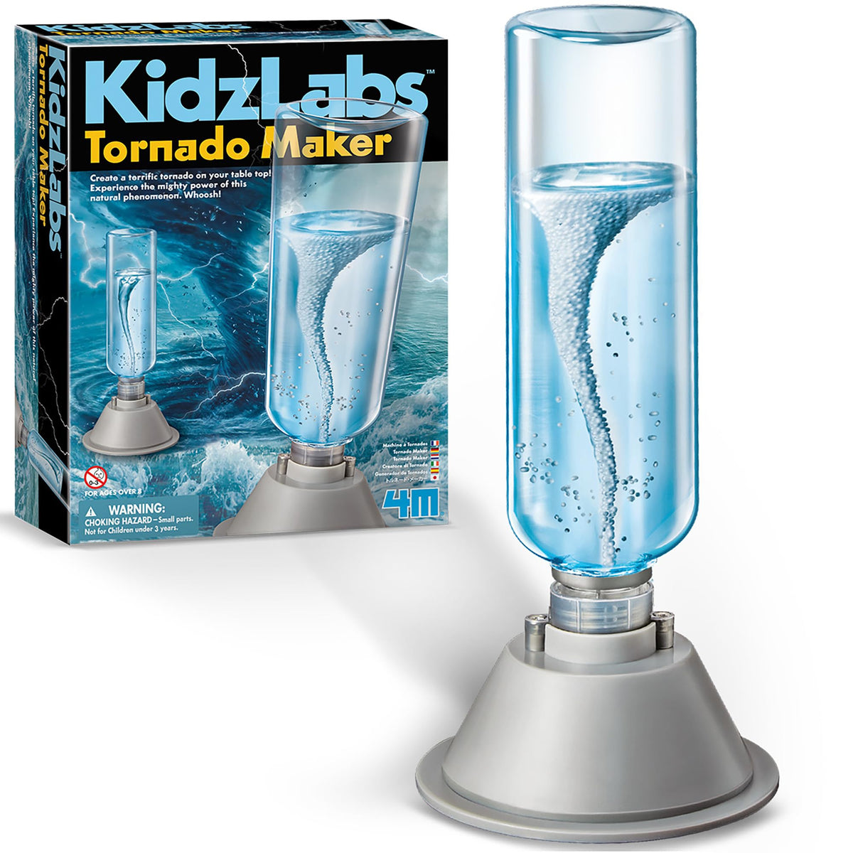 4M KidzLabs tornado maker quick setup facilitating hands-on science