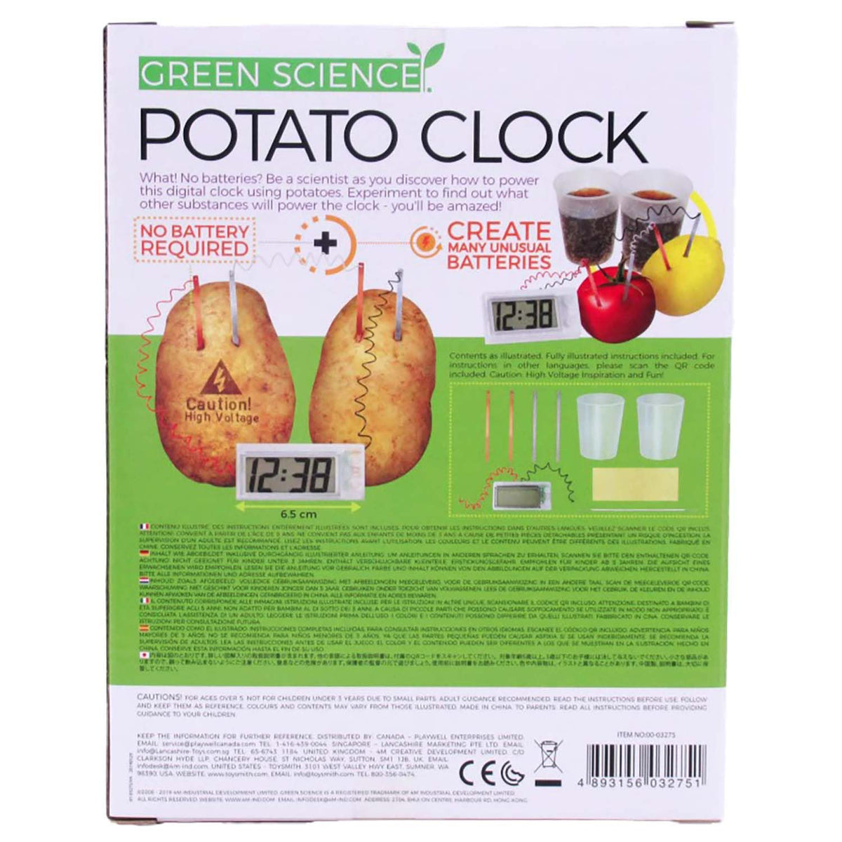 4M Potato Clock wiring setup demonstrates simple circuits for curious minds.