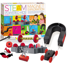 4M STEAM magnet exploration wand demonstrates magnetic attraction for hands-on learning.