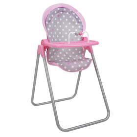 509 Foodie Doll Highchair with front feeding tray for realistic pretend feeding.