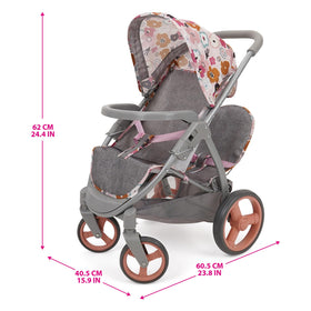 509 Crew Mabelle Duo stroller retractable canopy for sun protection during play.