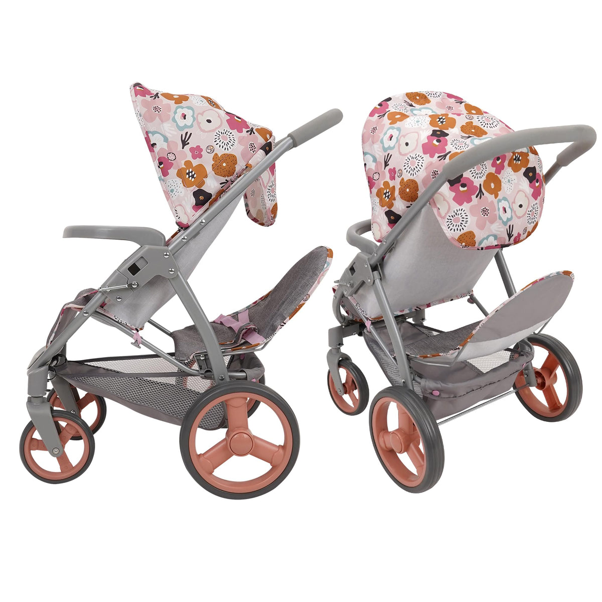 509 Crew Mabelle Duo stroller shopping basket adds realistic storage for accessories.