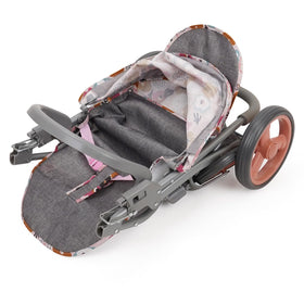 509 Crew Mabelle Duo stroller two-toned wheels roll smoothly on surfaces.