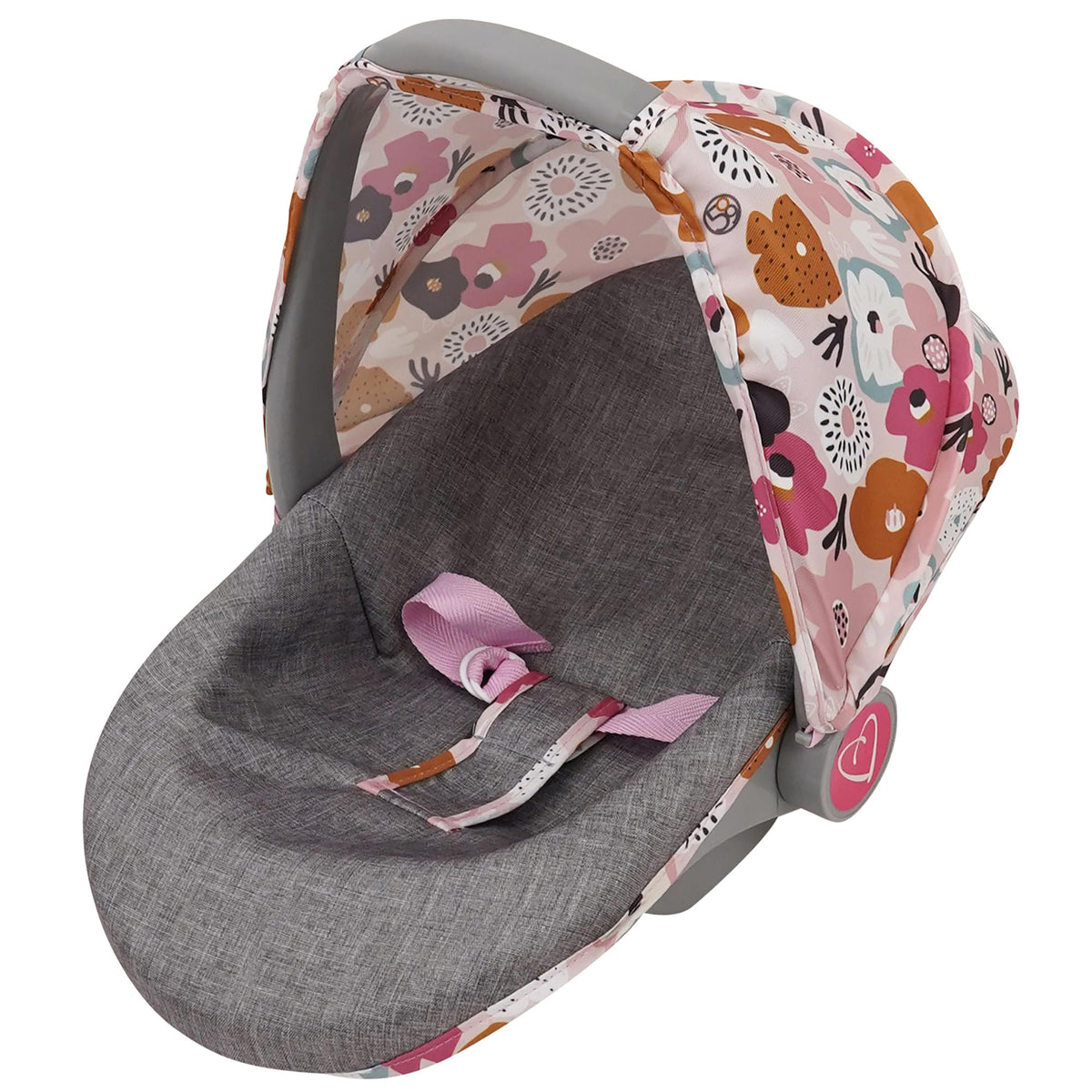 509 Crew Melange Flora car seat for dolls up to 18 inches, ideal for on-the-go play