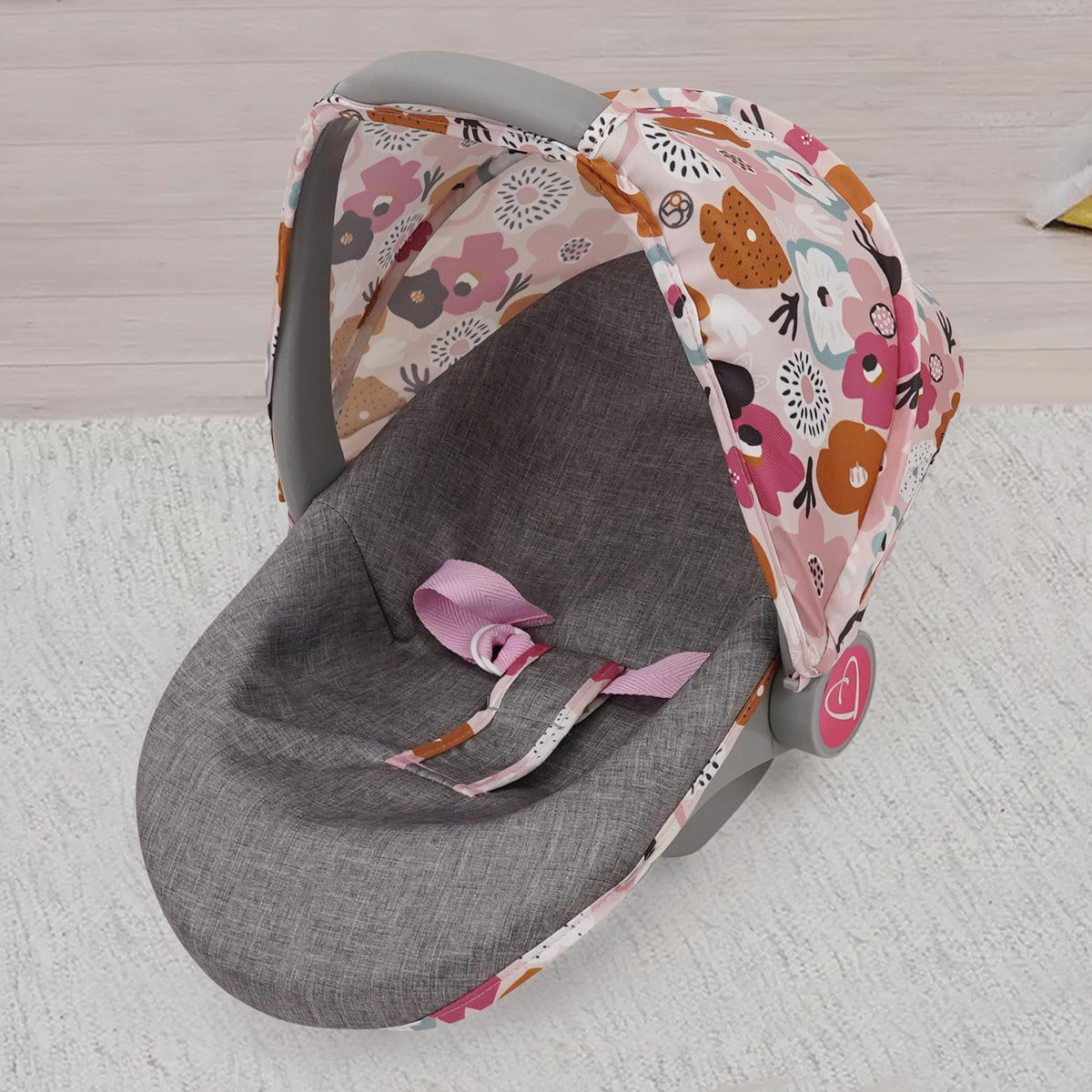 509 Crew Melange Flora wipe-clean fabric simplifies cleanup after activity