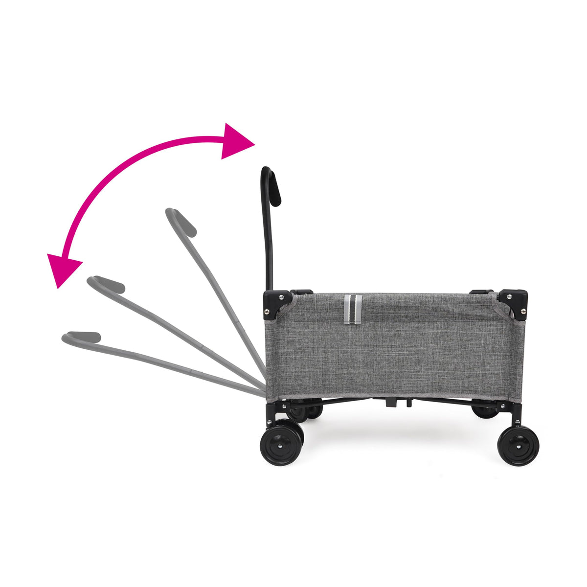 Kid-friendly pull handle on the 509 Little Crew Wagon for easy steering