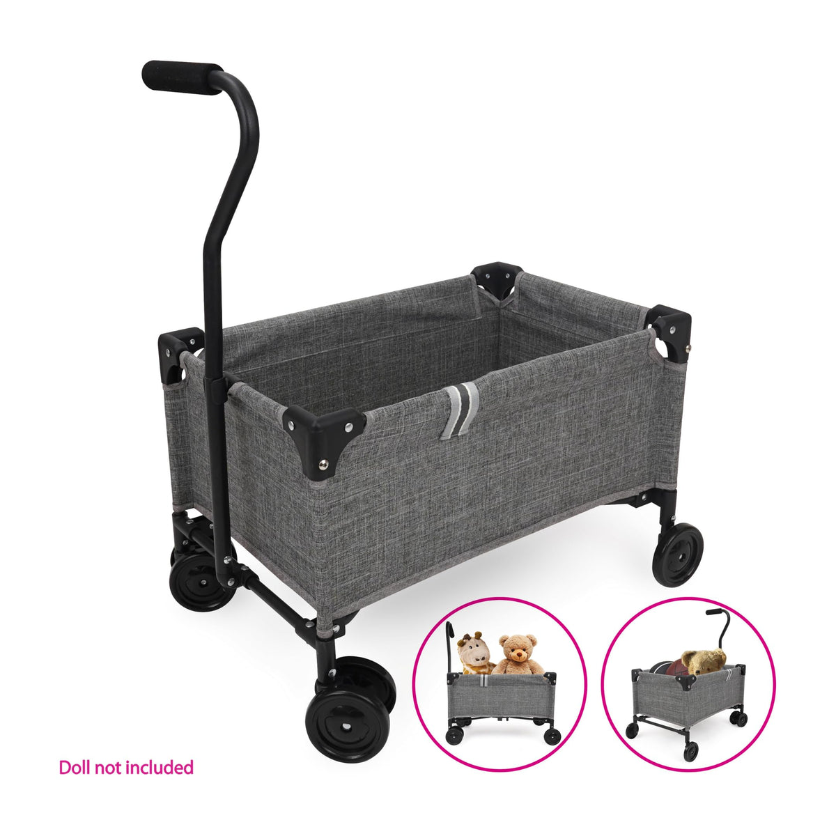 Smooth-rolling wheels on the 509 Little Crew Wagon glide across floors and outdoors