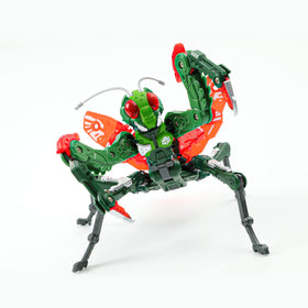 52TOYS Beastbox BB-28 Reaper transitioning to mantis mecha pose