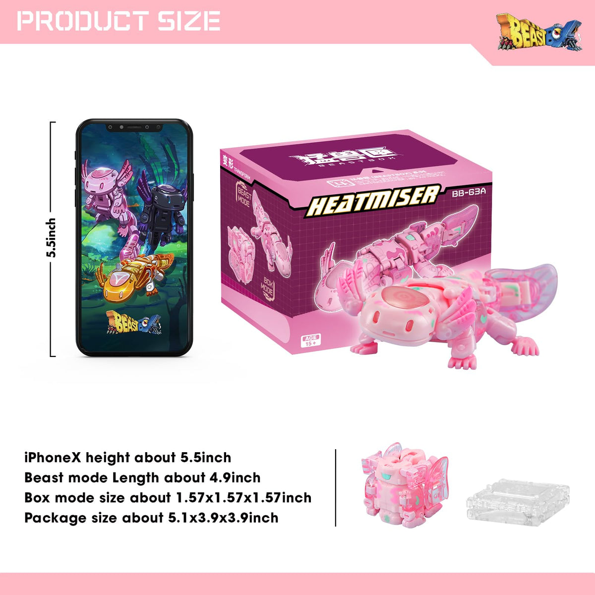 52TOYS Heatmiser ABS material ensures durability and safe play.